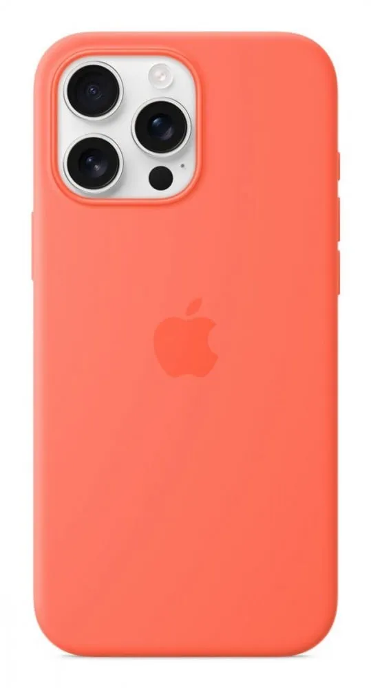 Capa MagSafe iPhone 16 Pro Max Silicone Tangerina