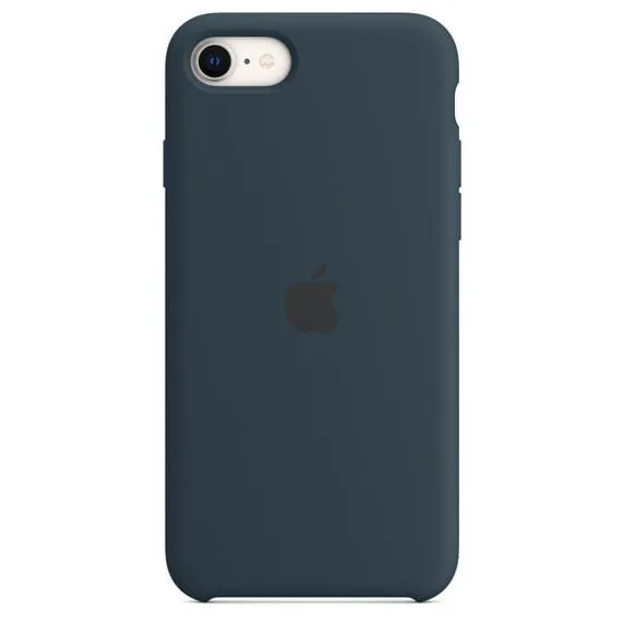 Capa Silicone iPhone SE (Azul abissal)