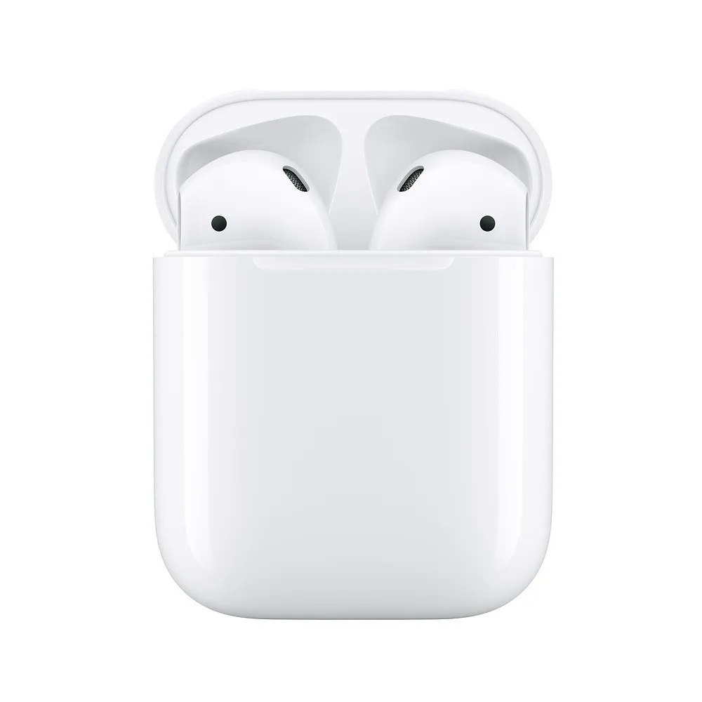 AirPods with Charging Case 2ª Ger auscultadores sem fios c/ microfono e botao de orelha bluetooth Para iPad / iPhone / iPod / TV / Watch