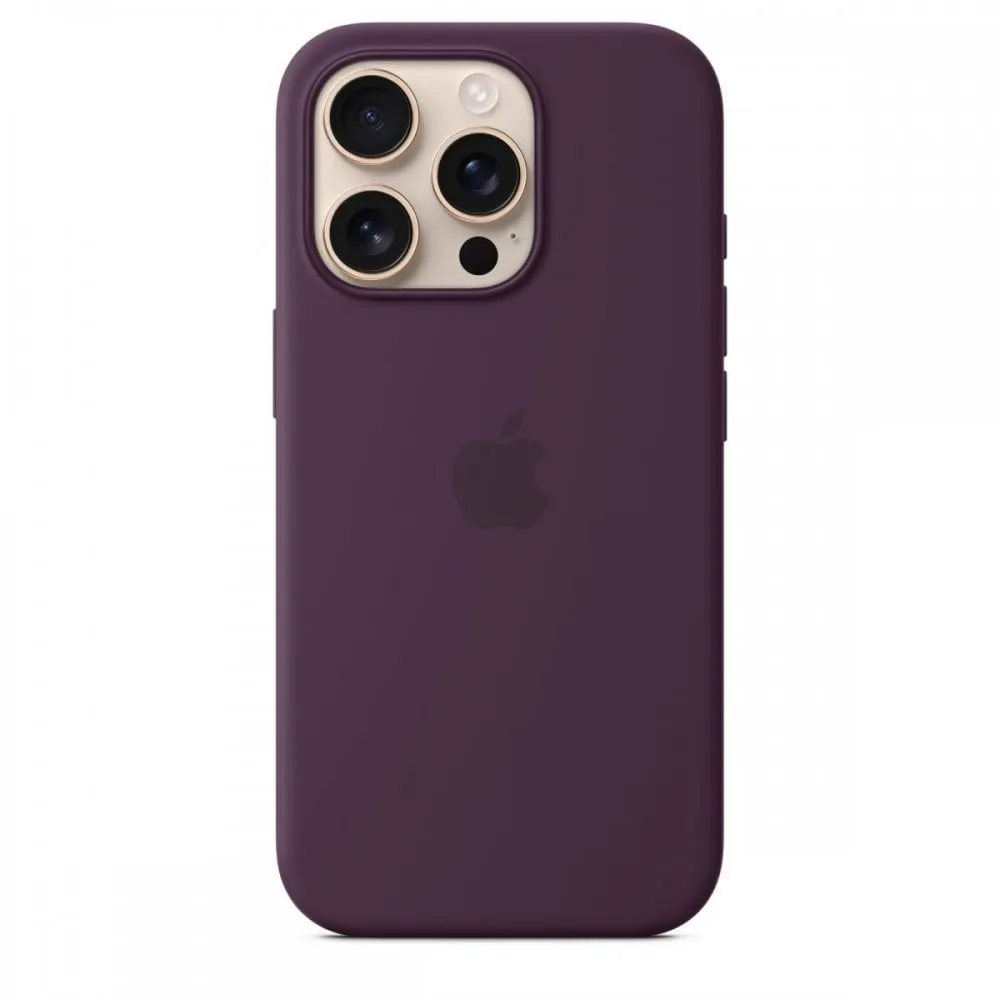 Capa MagSafe iPhone 16 Pro Silicone Ameixa