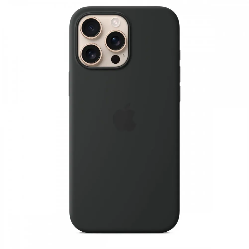 Capa MagSafe iPhone 16 Pro Max Silicone Preto