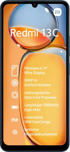 Smartphone Redmi 13C 256Gb 8Ram 5G Eu BLU - Smartphone e