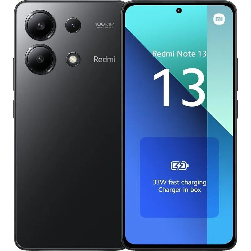 Smartphone Redmi Note 13 8Gb+128Gb Midnight Preto