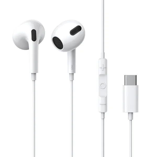 Auriculares c/ Fios Encok Usb-C C17 Branco