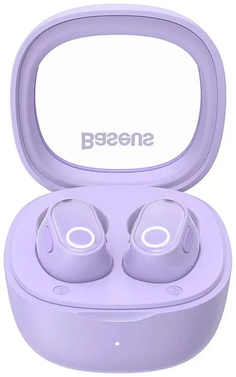 Auriculares Baseus s/fios Bowie WM02 TWS, Bluetooth 5.0 (Roxo)