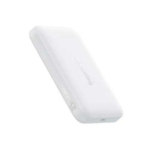 Powerbank Os-Baseus Enerfill Fm11 Ultra-Mini Magnetic Power Bank 10000Mah 22.5W Moon White