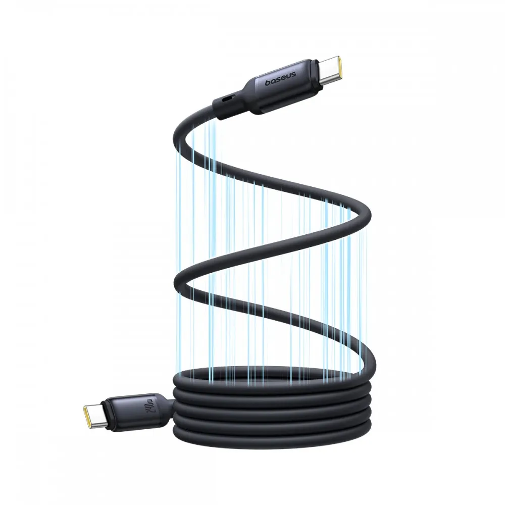 Cabo magnetico baseus picogo usb-c to usb-c 240w 1m cosmic black