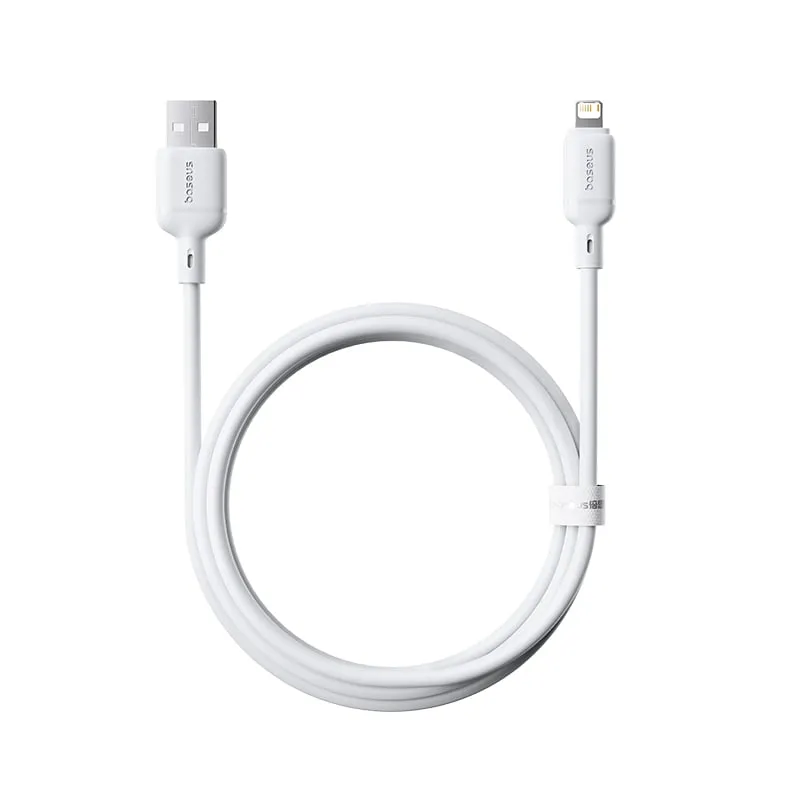 Cabo Silky Series Fast Charging Cabo Usb To Ip 2.4A 1M Moon White