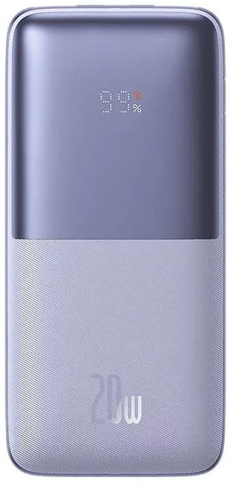 PowerBank Carregamento Rápido Bipow Pro Display Digital 10000mah 20W Roxo