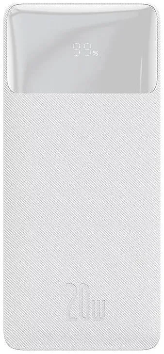 PowerBank Carregamento Rápido Bipow Display Digital 20000mah 20W Branco