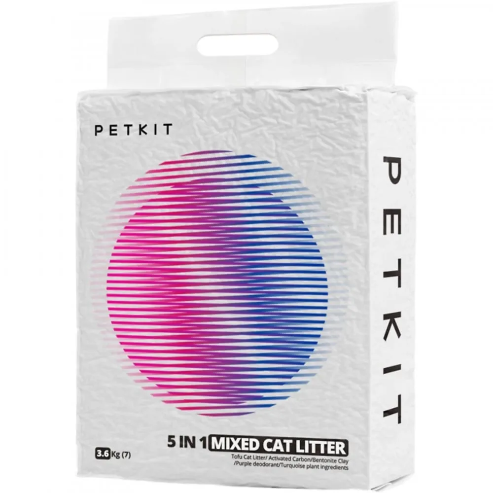 Areia Para Gato Petkit Aglomerante Bio Mixed (7L)