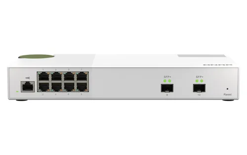 QSW-M2108-2S, 8 port 2.5Gbps, 2 port 10Gbps SFP+, web managed switch