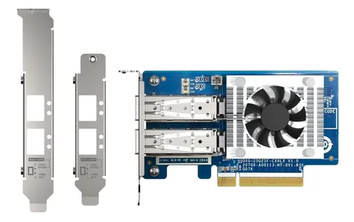 Dual-port SFP28 25GbE network expansion card; low-profile form factor; PCIe Gen4 x8