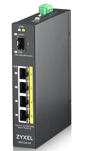 Switch Zyxel GbE Unmanaged PoE 5 Portas 5Y