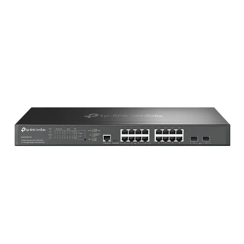 Switch Omada L2+ de 16 puertos a 2.5G y 2 SFP+ a 10G, con 8 PoE+