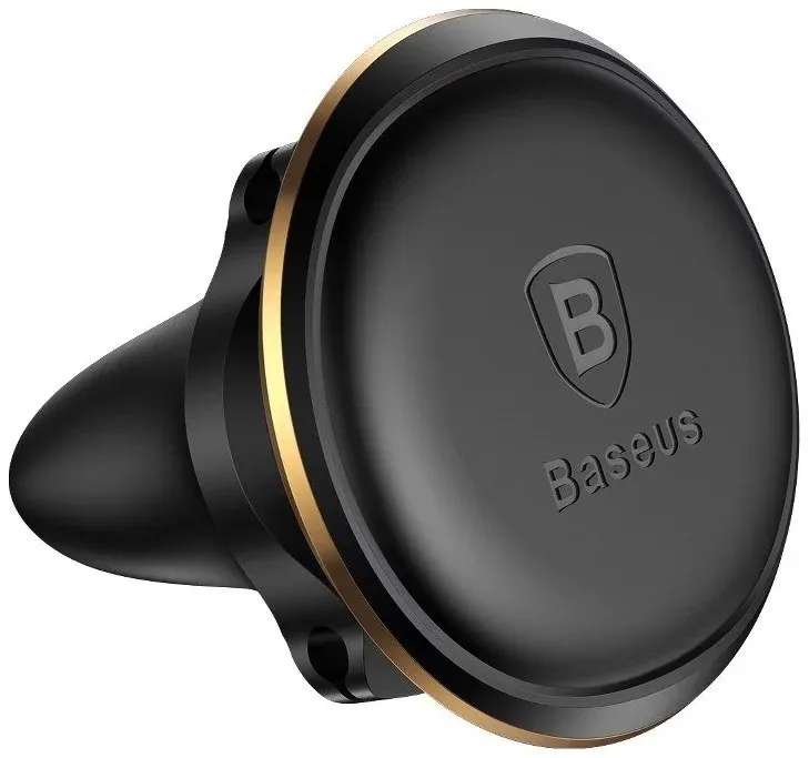 Suporte Telemóvel Carro grelha ventilação Magnetic c/ Cabo Clip Dourado