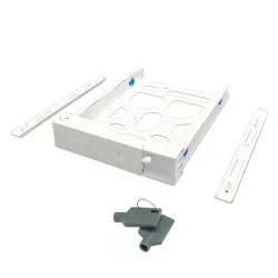 3.5  HDD TRAY WITH KEY LOCK AND TWO KEYS  WHITE AND PLASTIC