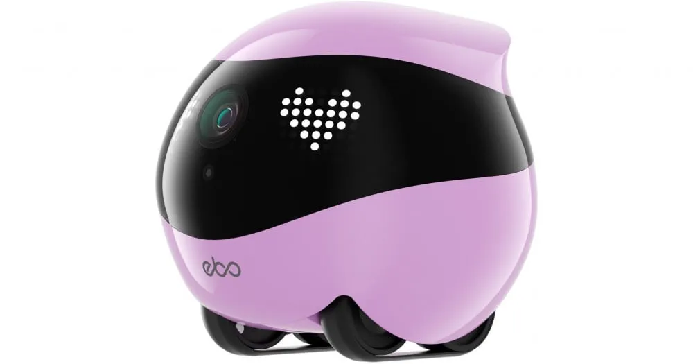 Robot Companhia Enabot Ebo Air 2 Rosa