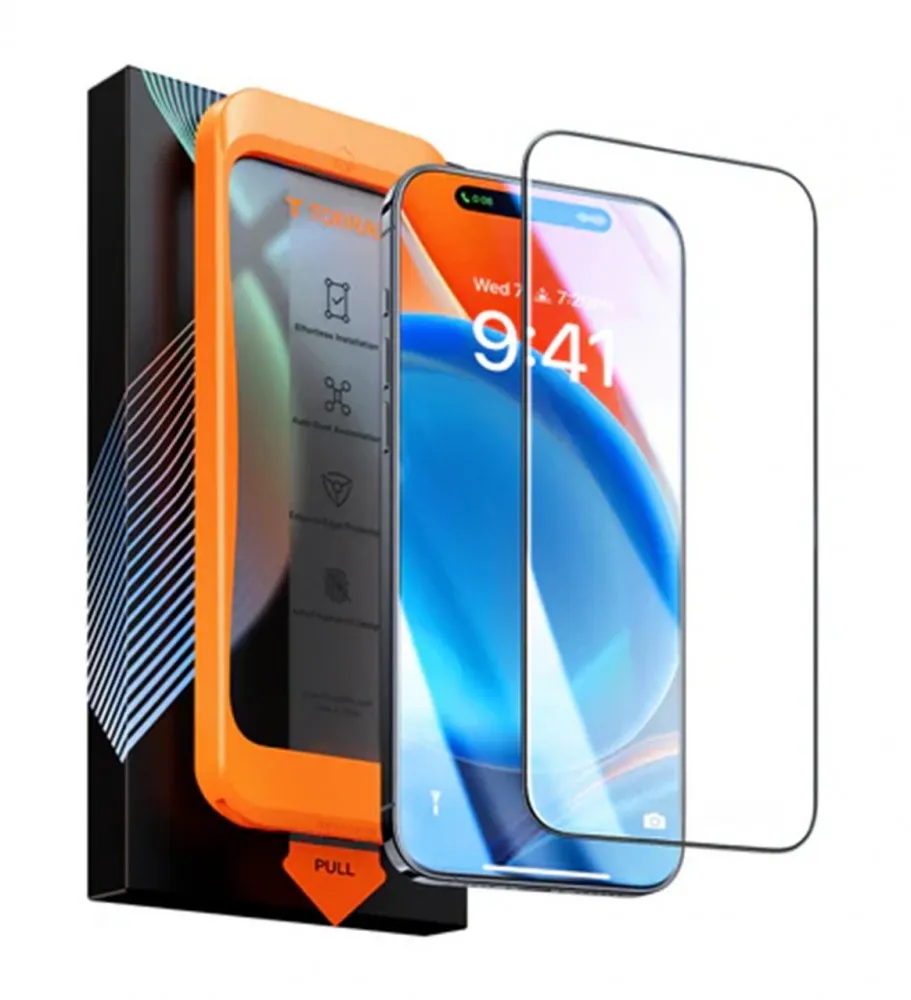 Protetor Ecrã Vidro Temperado Clear iPhone 16 - Install Master