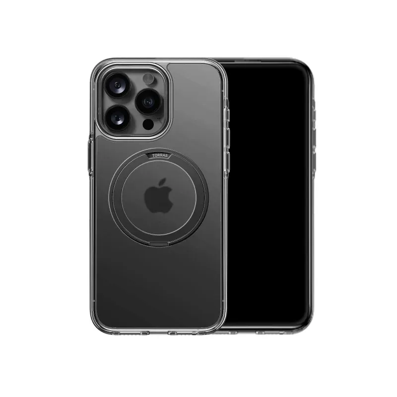 Capa Ostand Pro Series p/ iPhone 16 Pro - Clear-Grey